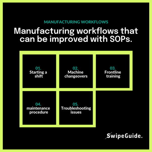 manufacturing workflows