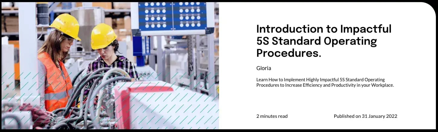 Introduction to impactful 5s standard