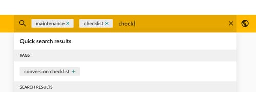 search tag work instruction