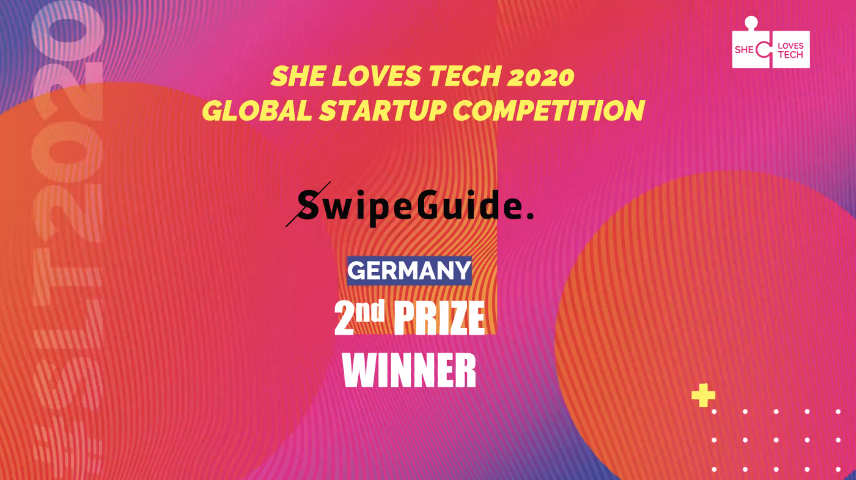 SwipeGuide wins 2nd prize in She Loves Tech 2020
